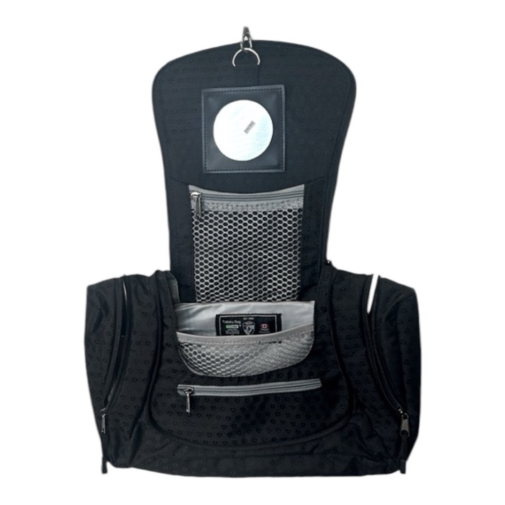 HEYS Ecotex Toiletry Black Travel Bag Unisex